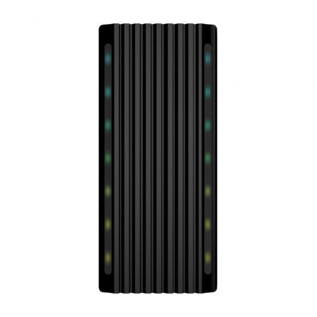 Aisens Caja Externa M.2 RGB Gaming ASM2-RGB012B SATA/NVMe USB 3.2 Gen 2, Negra